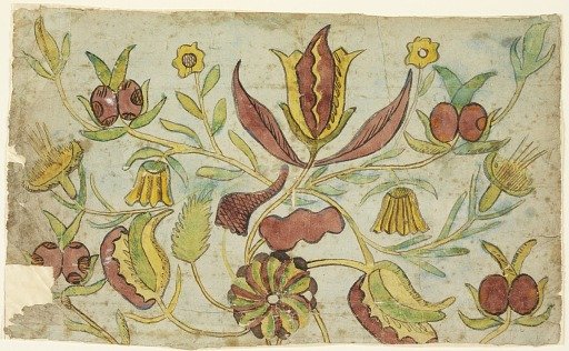 Design for Woodblock Textile Print