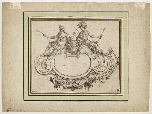 Design for a Frontispiece, Allegory of America