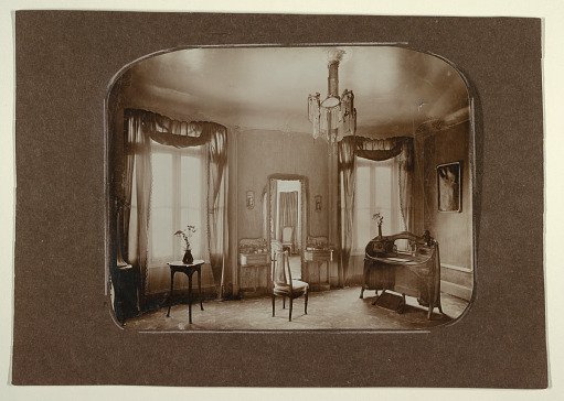Partial View of Mme Guimard's Bedroom, Hôtel Guimard, 122 rue Mozart, Paris XVI