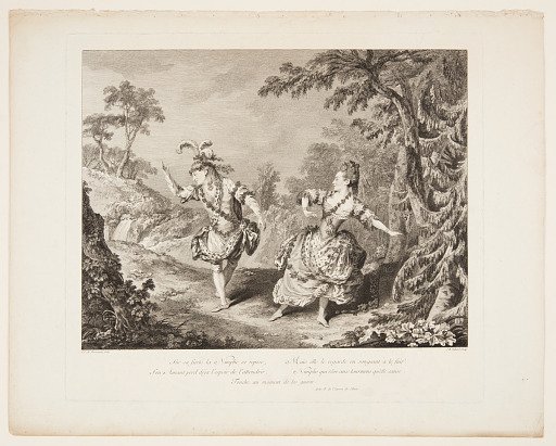 Scene from the Opera "Sylvie"