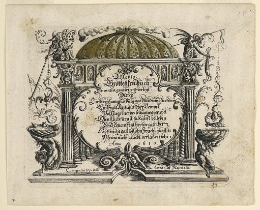 Title page, from Neüw Grotteßken Buch (New Grotesque Book)