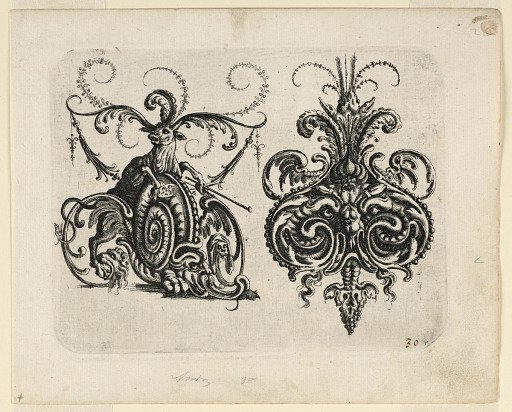 Plate 30, from Neüw Grotteßken Buch (New Grotesque Book)