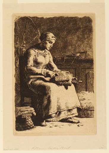 La Cardeuse (The Wool Carder)