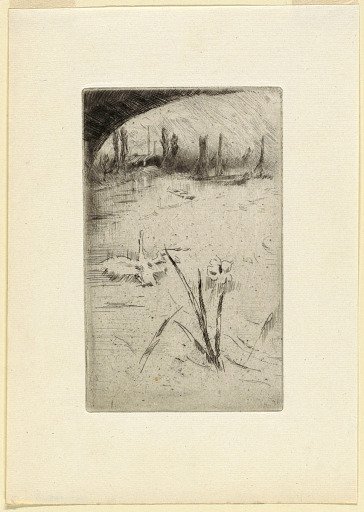 Sketch after Cecil Lawson's "Swan and Iris"