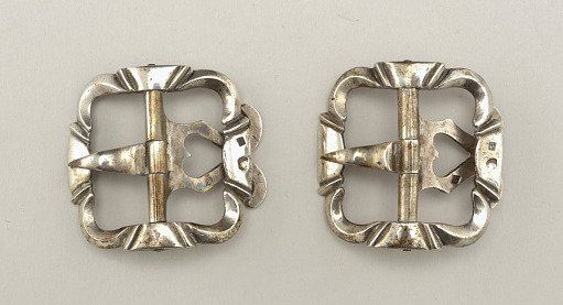 Pair of silver knee buckles