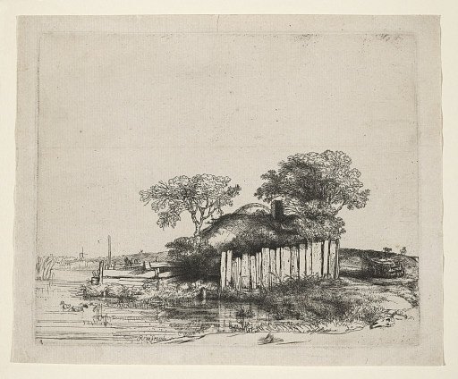 Cottage with a White Paling
