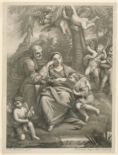 Holy Family with Attending Cherubs
