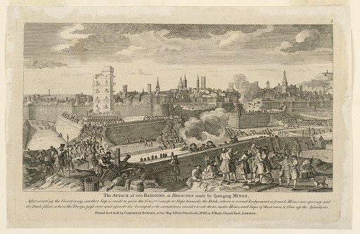 The Attach of Two Bastions, at Breches Made by Springing Mines, from Twelve of the Most Remarkable Sieges and Battles in Europe