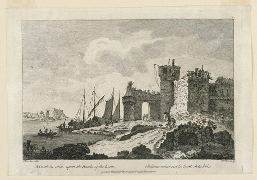 A Castle in Ruins Upon the Banks of the Loire