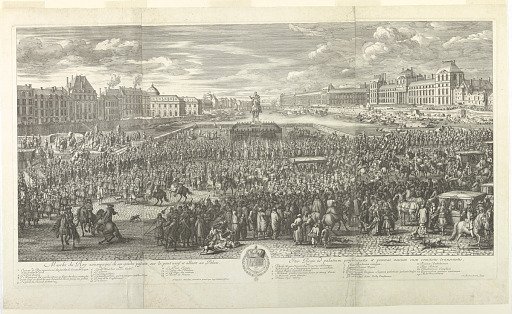 Parade of Louis XIV on the Pont Neuf, Paris