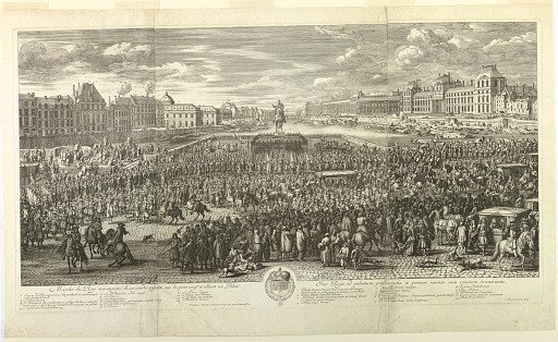 Parade of Louis XIV on the Pont Neuf, Paris