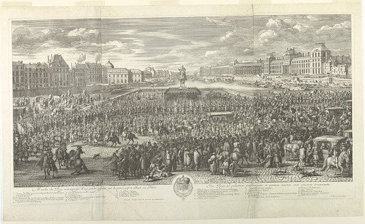 Parade of Louis XIV on the Pont Neuf, Paris