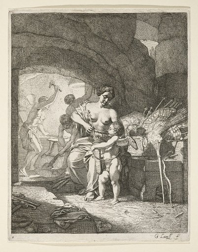 Venus and Cupid at the Forge of Vulcan