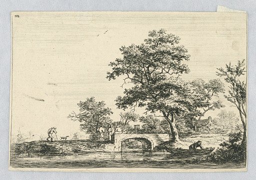 Figures on a Stone Bridge