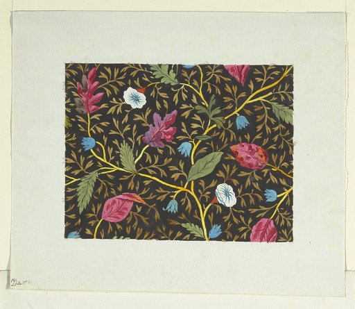 Floral design for printed textiles