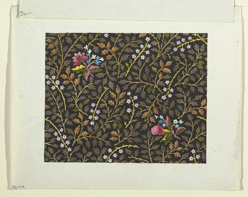 Floral design for printed textiles
