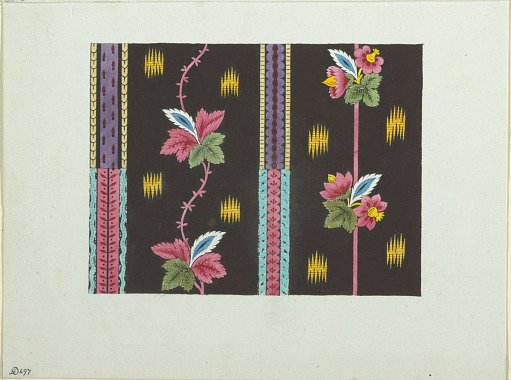 Floral design for printed textiles