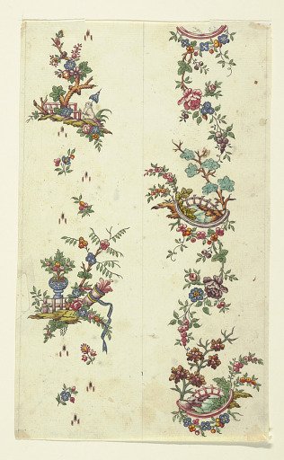 Floral design for printed textiles