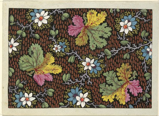 Floral design for printed textiles