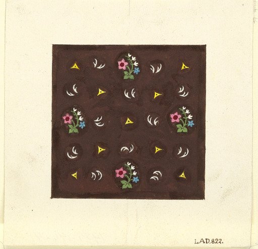 Floral design for printed textiles
