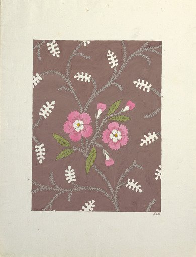 Floral design for printed textiles