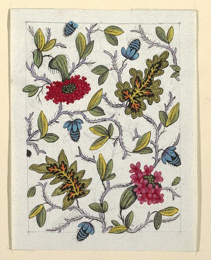 Floral design for printed textile