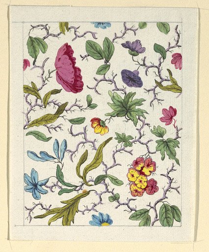 Floral design for printed textile