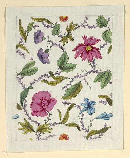 Floral design for printed textile