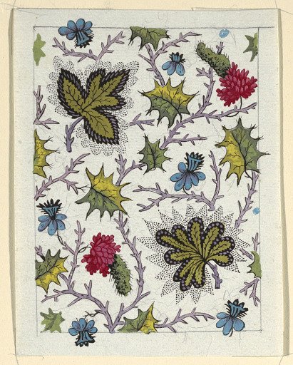 Floral design for printed textile