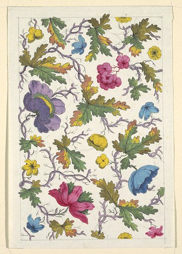 Floral design for printed textile