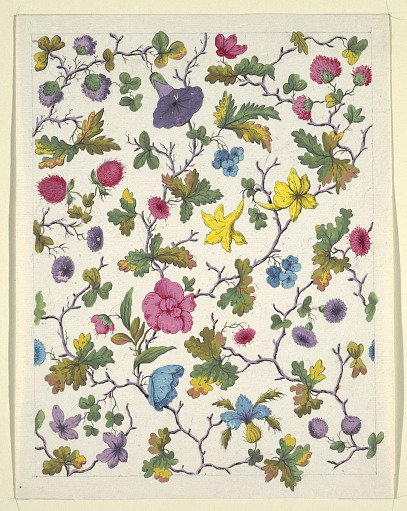 Floral design for printed textile