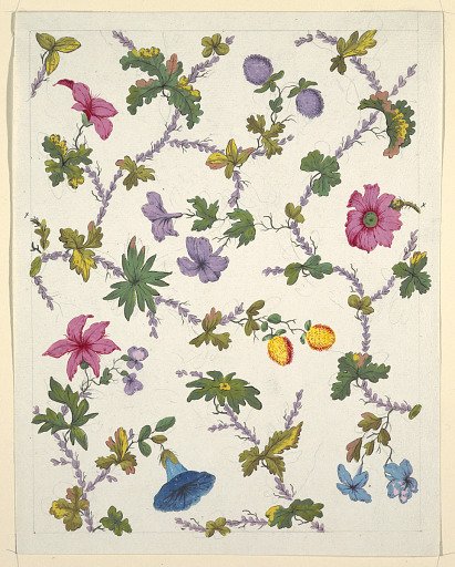 Floral design for printed textile