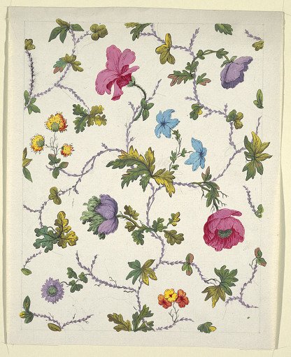 Floral design for printed textile