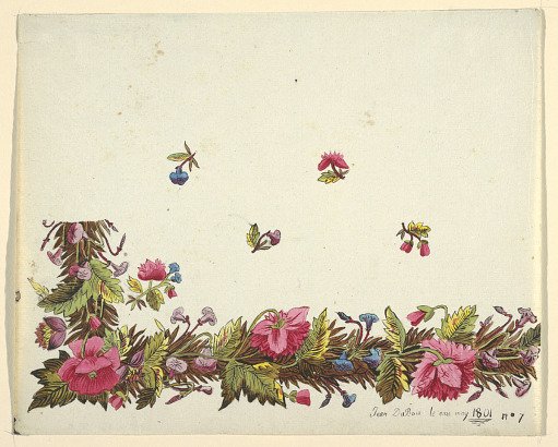 Floral design for printed textile