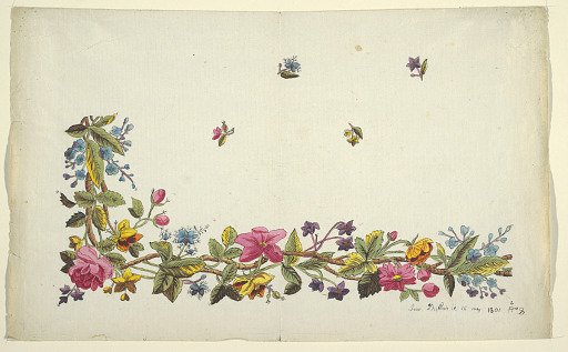 Floral design for printed textile