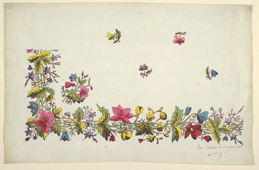 Floral design for printed textile