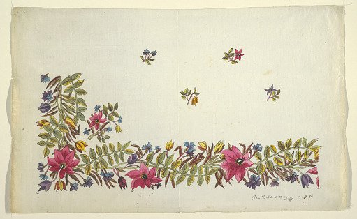 Floral design for printed textile