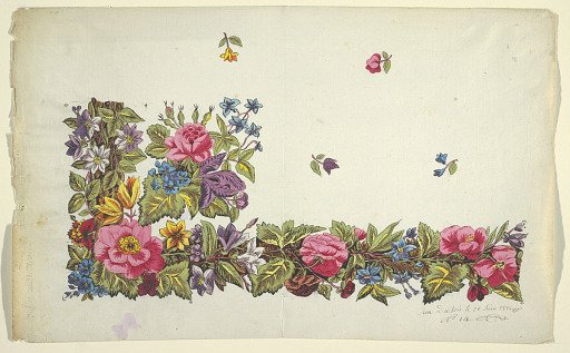 Floral design for printed textile