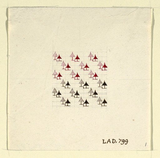 Geometric design for printed textile