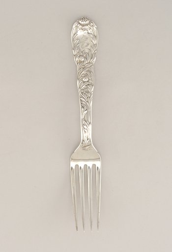 Chrysanthemum Pattern Luncheon Fork