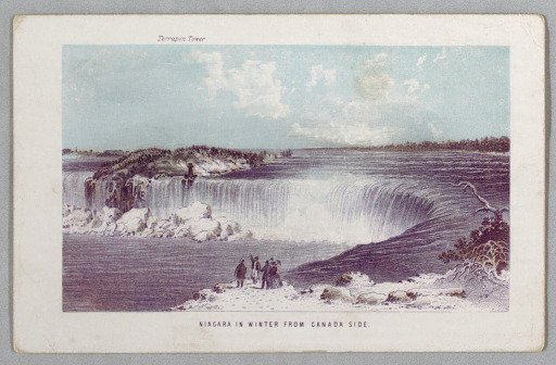 Niagara in Winter from Canada Side from The Falls of Niagara: Being a Complete Guide