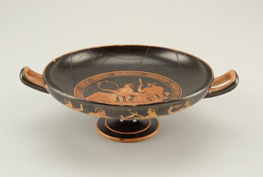 Drinking Vessel with Banqueting Youths