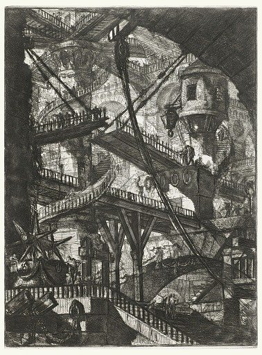 The Drawbridge, plate VII from the series Carceri d'Invenzione