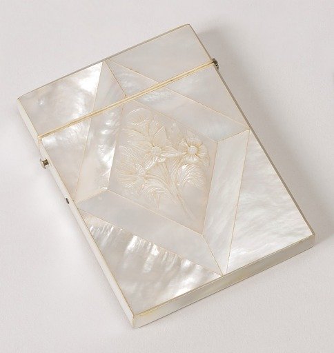 Card Case with Flower Motif