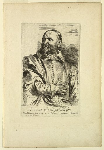 Portrait of Jan Snellinck, from the Icones Principum Virorum