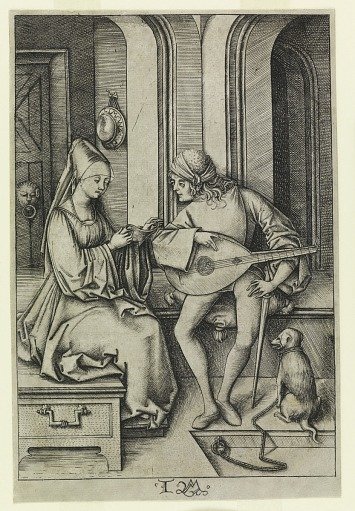 The Lute Player and the Singer (2nd state)