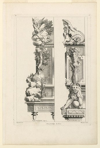 Page Six from "Second Licre Contenant Differens Desseins de Pendules Inventés par G. M. Oppenort Architecte du Roi et Gravés par Huquier"