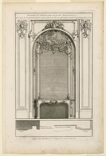 Plate 1, Decoration de Cheminée pour un grand Apartement