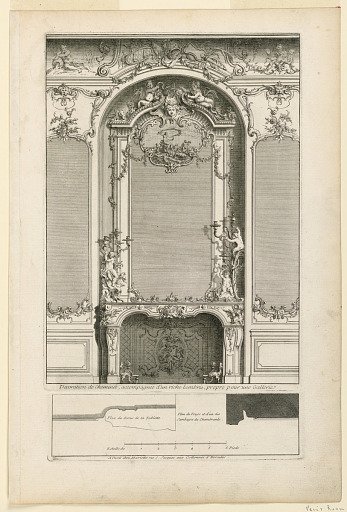 Plate 2, "Decoration de cheminée pour un grand Apartement"