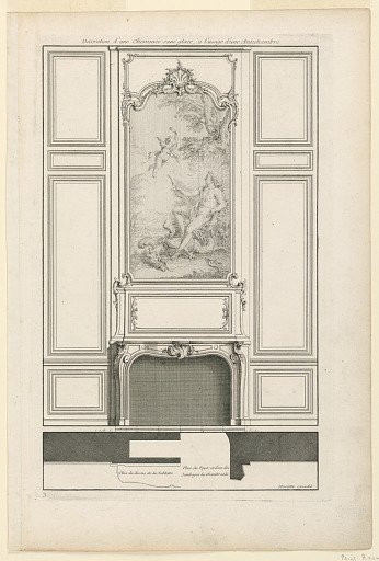 Plate 3, "Decoration de cheminée pour un grand Apartement"